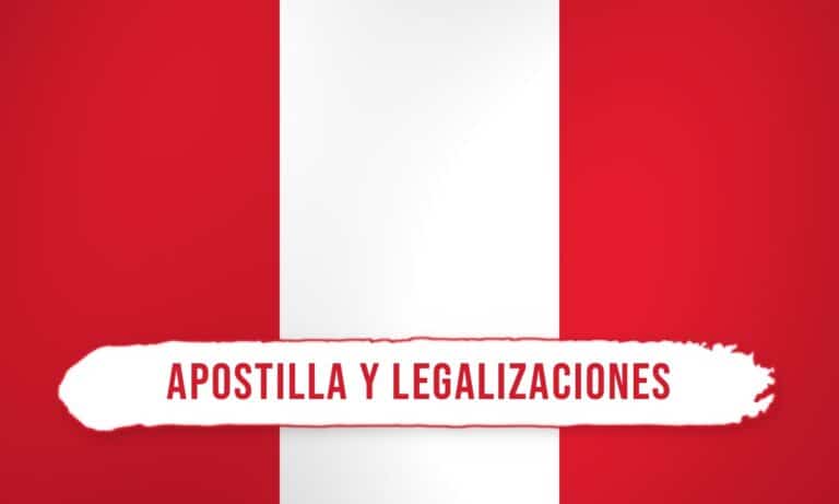 Apostilla y legalizaciones del Perú, trámite consular en España
