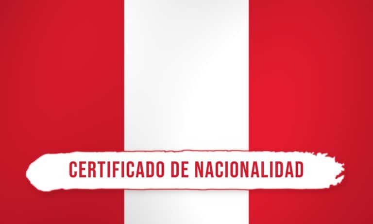 Certificado de nacionalidad y certificado negativo del Perú, trámite consular en España