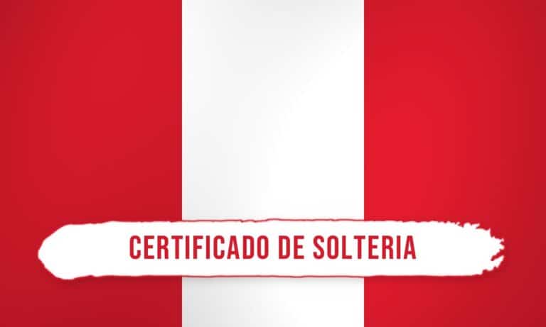 Certificado de soltería del Perú, trámite consular en España